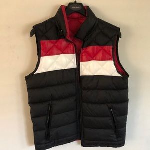 Very nice down vest two tone reversible